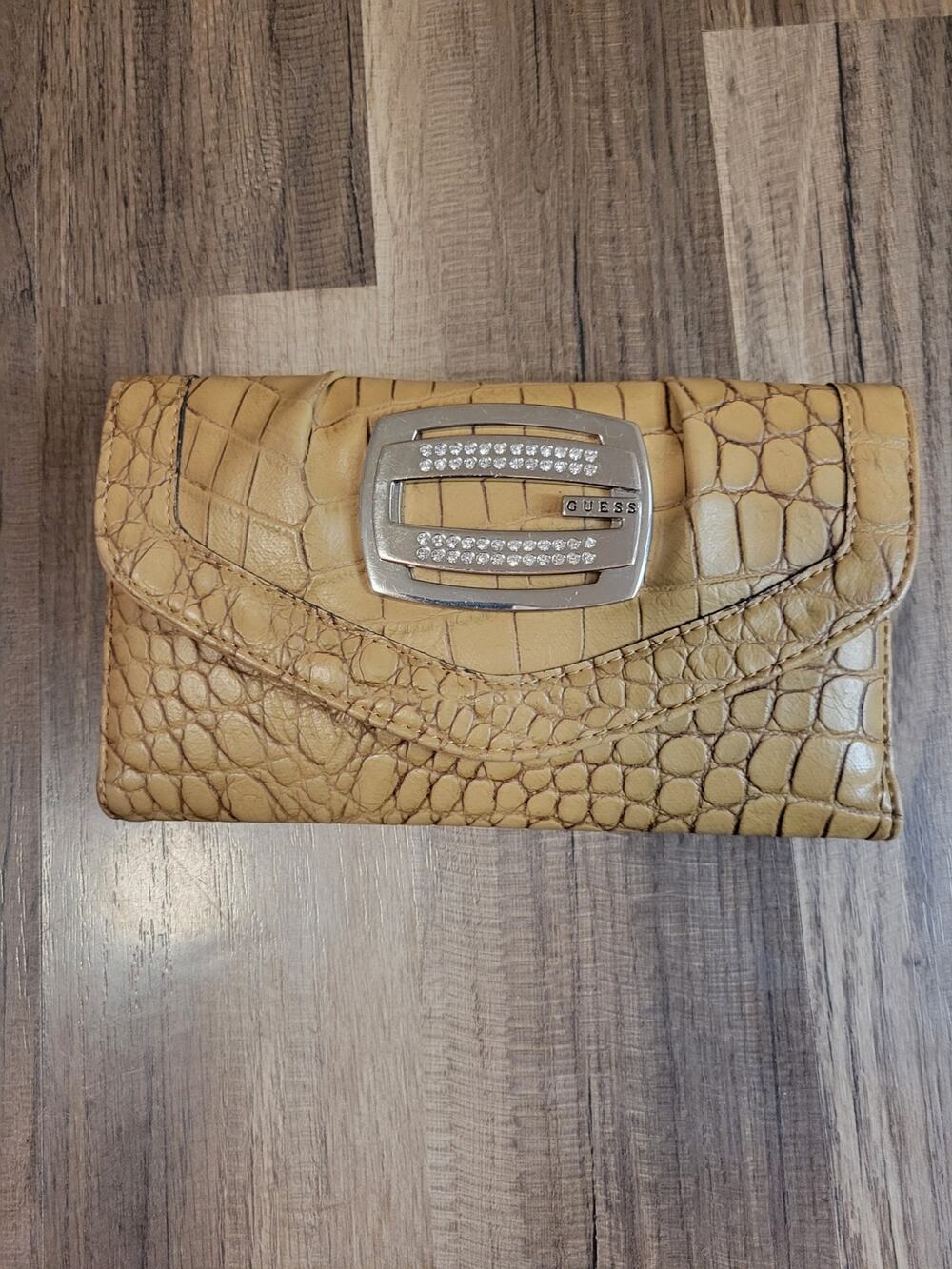 GUESS Vintage Y2K Bling Snake Skin Big Wallet